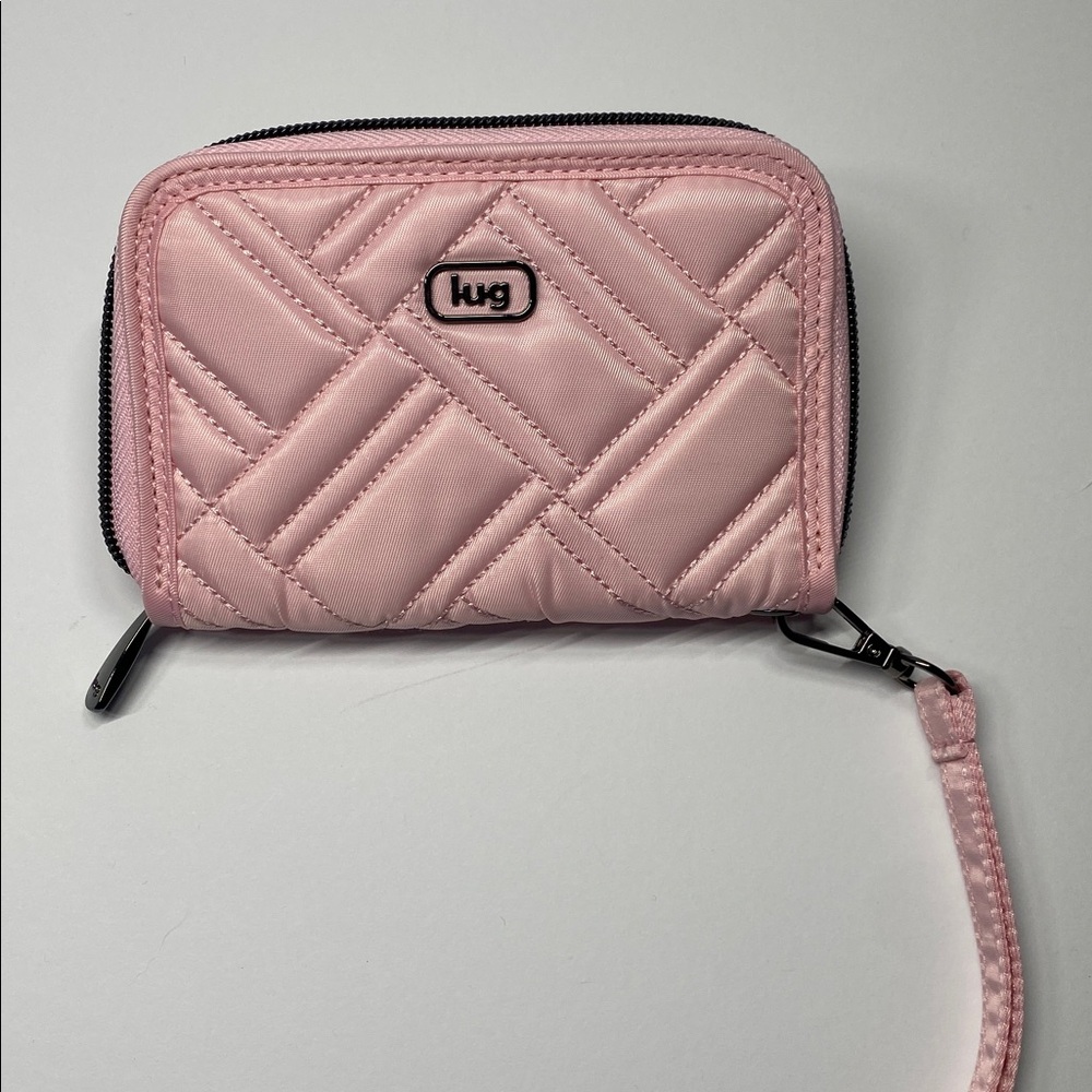 NWT Lug Legacy Collection Rodeo RFID Wallet-Bubble Pink